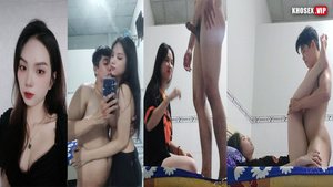 Clip sex Em đeo kính váy xanh xinh dâm dáng ngon cực Hot  – Phần 2