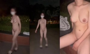 Em sinh viên kính cận nghiện public anh làm chân quay phim cho em khỏa thân ở công viên